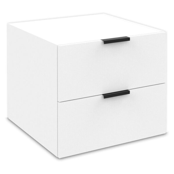 Lugna 2 drawer unit 512H x 600W x 580D in white